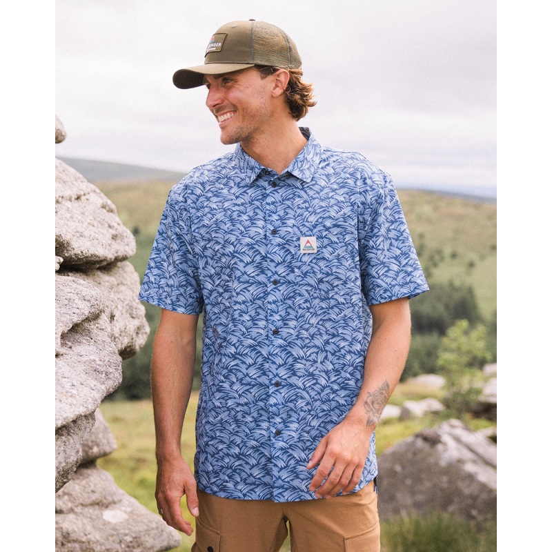 365 Recycled Active Shirt - Waves Dark Denim