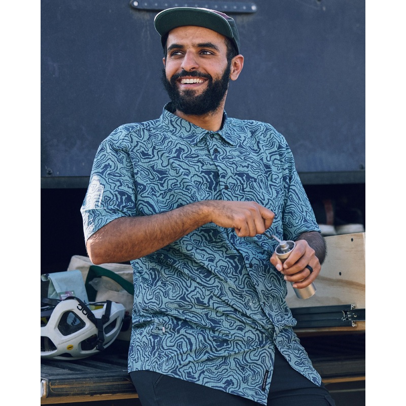 365 Recycled Active Shirt - Strata Swirl Arctic