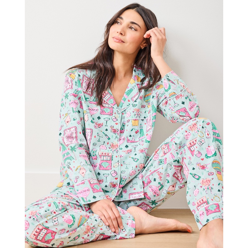 Viva Las Vegas - Tall Long PJ Set - Mint