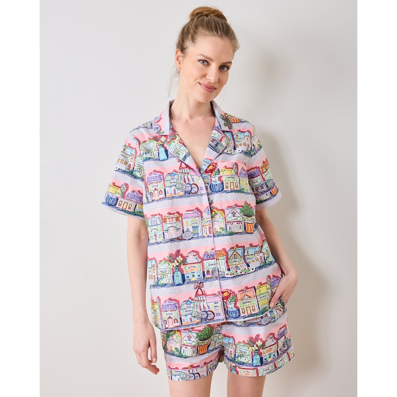 Lenox Spice Village x PF - Short PJ Set - Kitchen Pink