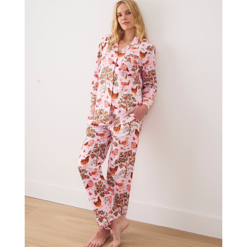 Hen House - Tall Long PJ Set - Ballet Pink