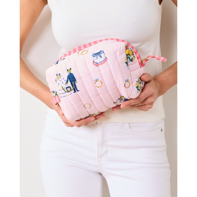 Happily Ever After - Quilted Pouch - Blush