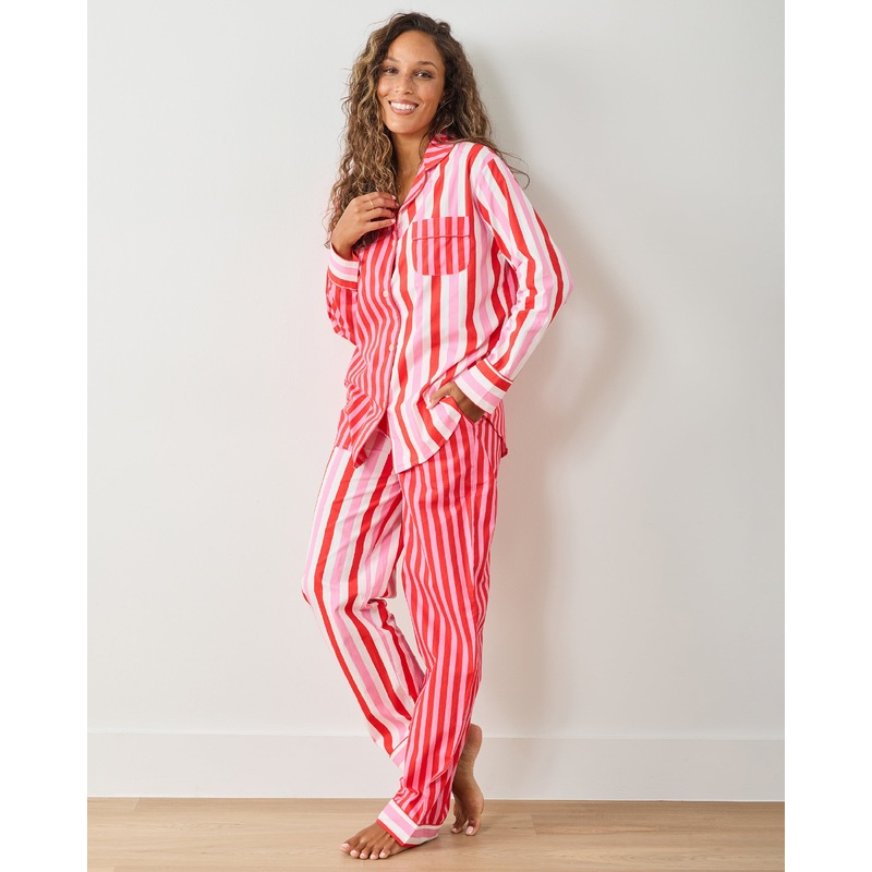 Gift Wrapping - Tall Long PJ Set - Peppermint Swirl