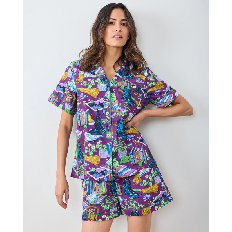 Elphaba's Alchemy - Short PJ Set - Brewed Blackberry