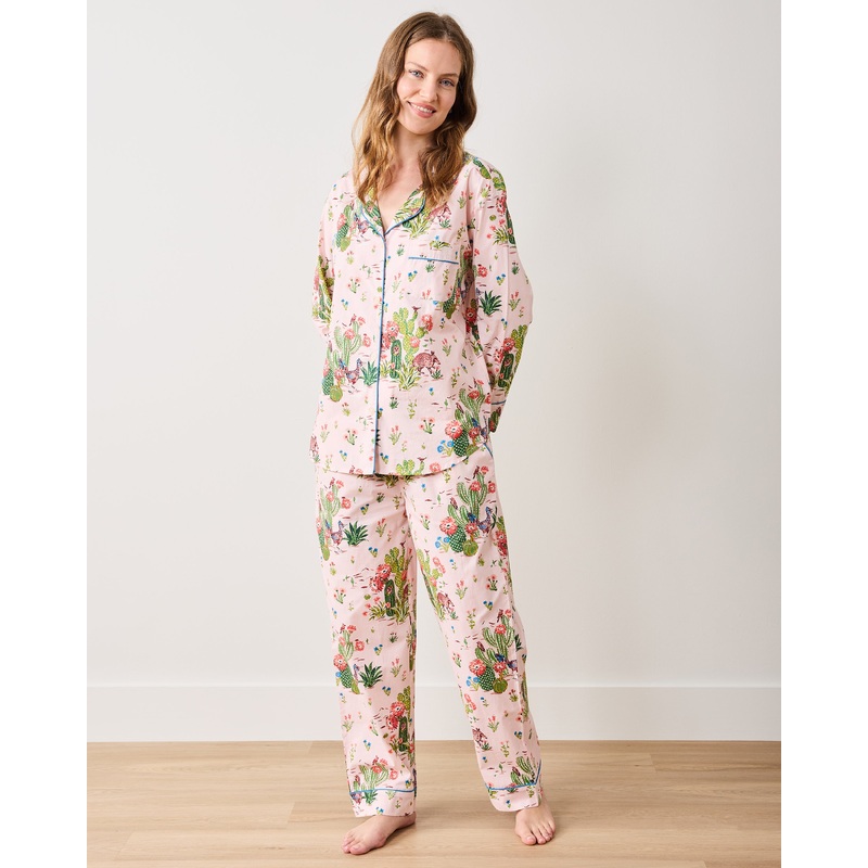 Desert Dream - Tall Long PJ Set - Pink Cactus