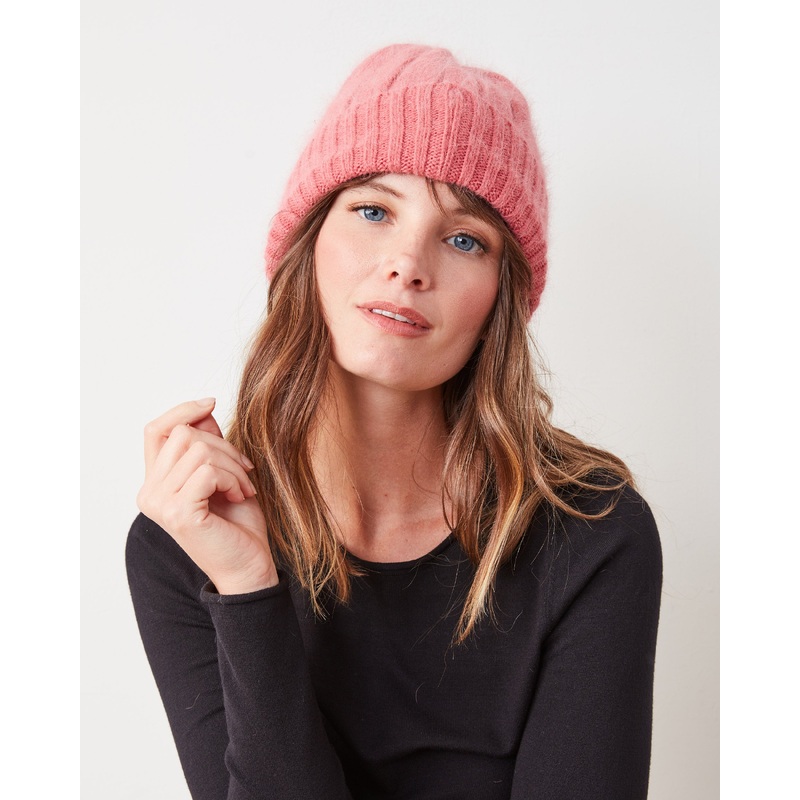 Dark Pink - Super Soft Angora Beanie - Comfortarians
